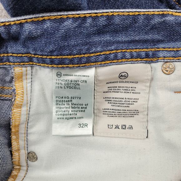 Adriano Goldschmied  Jeans Mens 32R Blue The Graduate Tailored Leg AG - Picture 10 of 10